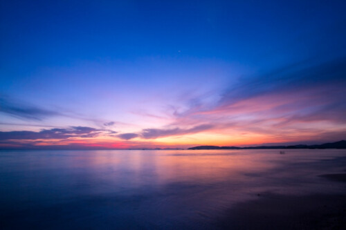 Amazing sunset form thailand beachThailand's favorite beach in summer.